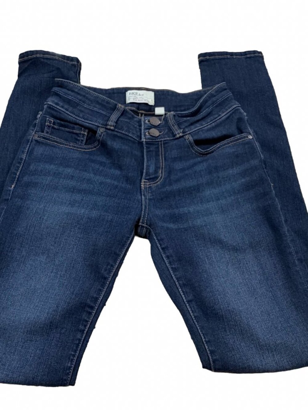 BKE Stella Mid Rise Skinny Jeans Size 26 Dark Wash Stretch Denim